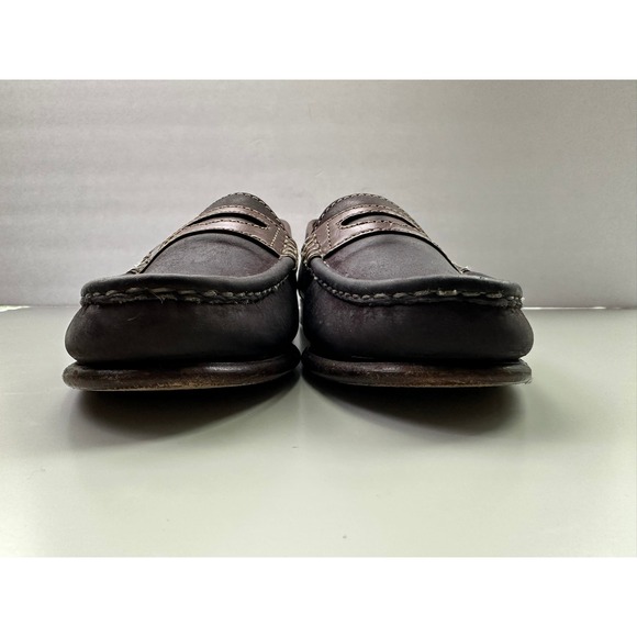 Oliver Sweeney for Harrods London Bespoke Mens Leather Penny Loafers Shoes 8.5 - Picture 8 of 8